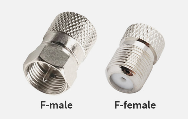4-1 Selection of Male and Female Connectors of F-Type Connector
